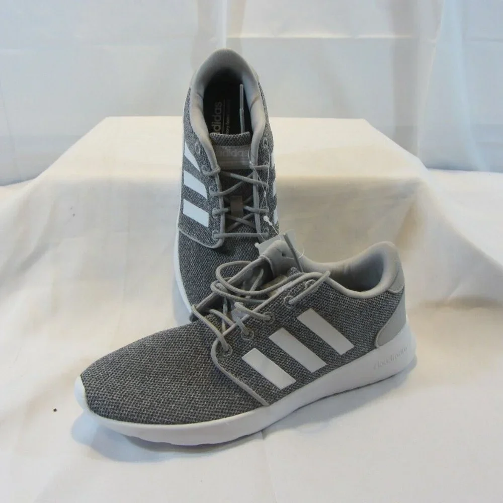 Adidas Women's Cloudfoam QT Racer Shoes - Cloud White - Picture 1 of 8